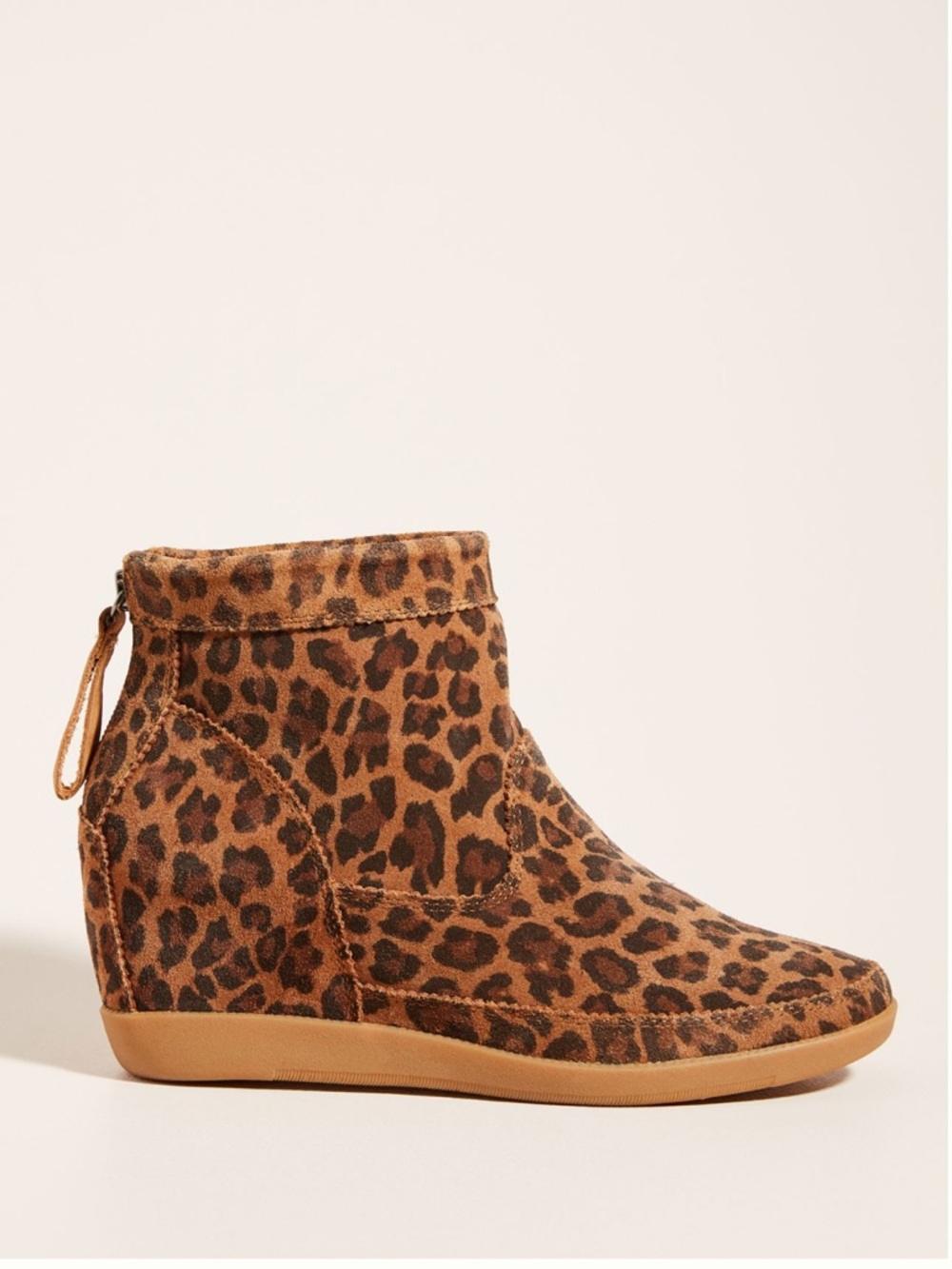 🤎Shoe The Bear x Anthropologie Emmy Lou Wedge Boots in Brown Leopard Print